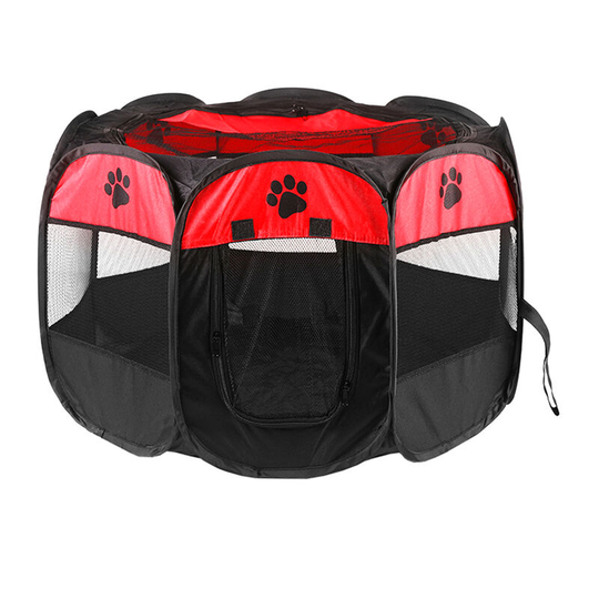 Lifcausal - Octagonal Pet Playpen Scratch Resistant Pet Playpen for Pregnant or Injured Cat Foldable Portable Pet Exercise Tents Dog Kennel House
