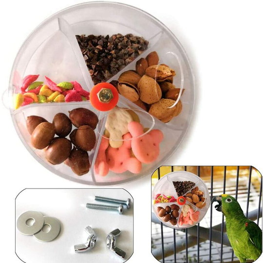 Rotating Parrot Toy Rotating Wheel Birds Parrot Rotating Toy Bird Food Search Creative Rotating The Bird Feeder Bird Food Search Toy