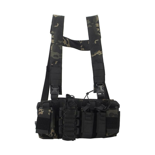 Thsinde - Military Tactical Vest Outdoor Tactical Chest Mount Outdoor Clothing Hunting Cycling Sportswearblack camouflage