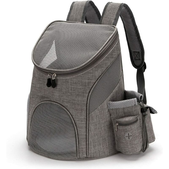 LITZEE Dog Carrier Backpack Cat Carrier Dog Carrier for Small Dogs with Removable Cushion for Travelling