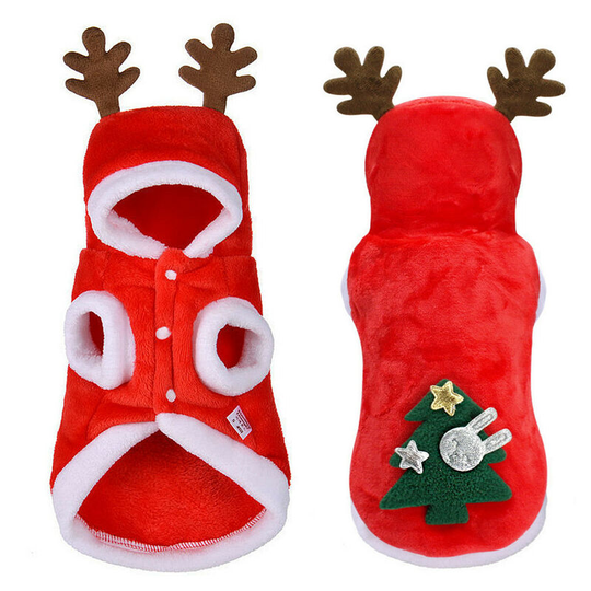 FVO - Pet Christmas Clothes, Dog Cat Christmas Clothes, Dog Christmas Hoodie, Puppy Christmas Sweaters, Dog Christmas Sweater, Pet Christmas Clothes