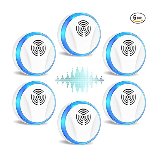 Ilovemilan - 6 Packs Ultrasonic Pest Repeller, Electronic Pest Repellent Plug in Indoor Pest Control for Insect, Roach, Mice, Spider, Ant, Bug,