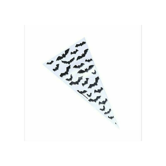 Kid Party Cellophane Ties Bat Halloween Cone Bags100pcs Sweet Treat Candy