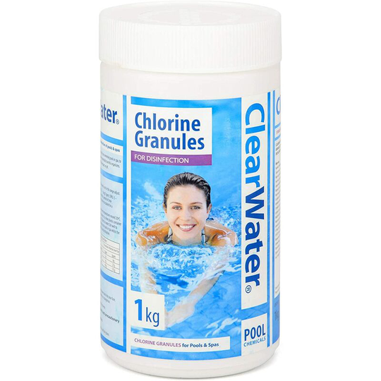 Clearwater - 1kg Chlorine Granules for Swimming Pool