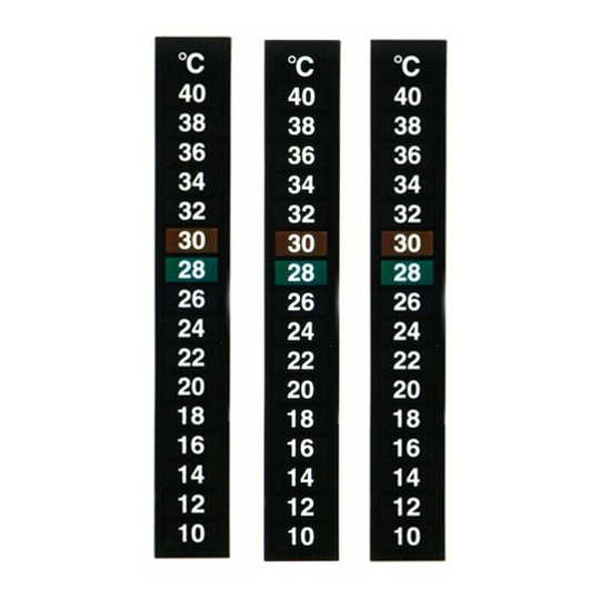 3pcs Thermometer Sticker Fridge Aquarium Fish Tank Decal Tank Digital Thermometer Sticker Digital Thermometer Sticker Stick on Aquarium for Aquariums
