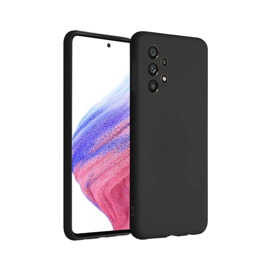 (Black) Case For Samsung Galaxy A53 5G Silicone Gel Phone Cover
