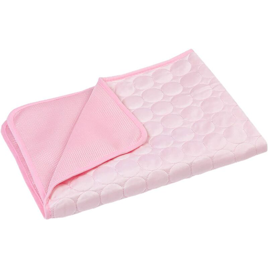2pc Pet Cooling Mat for Dogs Cooling Mat Foldable Cooling Mat Pet Cooling Mat-Pink l