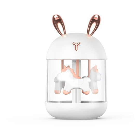 Muff - usb Mini Humidifier Car Aroma Diffuser (Rabbit Ears) white