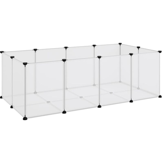 Vidaxl - Small Animal Cage Transparent 144x74x46.5 cm pp and Steel Transparent