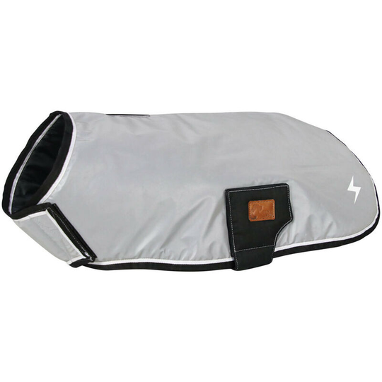 Silva Flash Dog Coat (l) (Black/Silver Reflective) - Black/Silver Reflective - Benji&flo