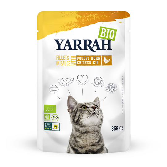 Yarrah Organic Fillets in Sauce 14 x 85g - With Organic Chicken