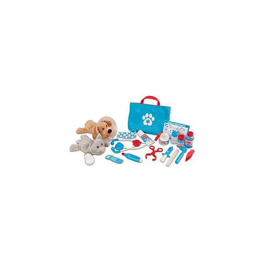 Melissa & Doug Examine & Treat Pet Vet Play Set - The Original (24 Pieces, great gift for girls and Boys - Kids Toy Best for 3, 4, 5 Year Olds and Up)