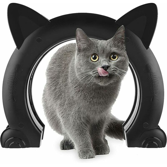 Monly - Cat Flap, Cat Flap, 2-Way Cat Flap for Large Dogs, abs Plastic Cat Flap, Cat Flap for Hollow Core pvc Interior Door or Solid Interior Door