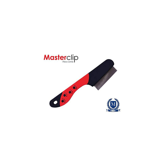 Masterclip Flea Removal Grooming Comb for Cats, Dogs, Rabbits. Effective against Fleas, Nits, Biting Pests, Ticks, Flea Dirt, Ectoparasites