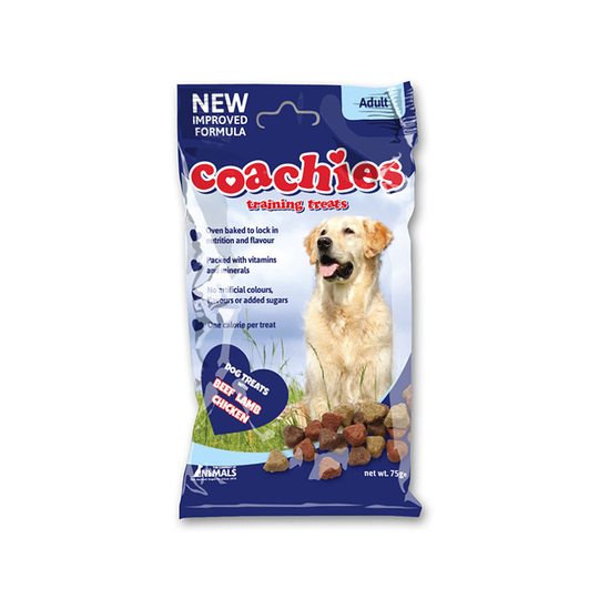 Coachies Dog Training Treats - Adult 75g - Pack of 12