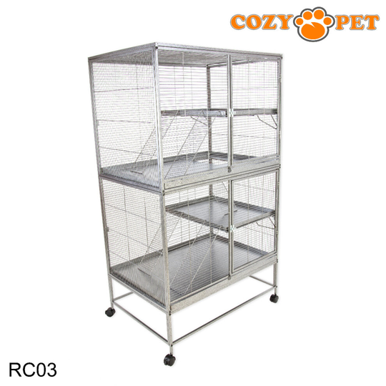 Rodent Cage by Cozy Pet Rat, Ferret, Chinchilla, Degu, Small Pets RC03