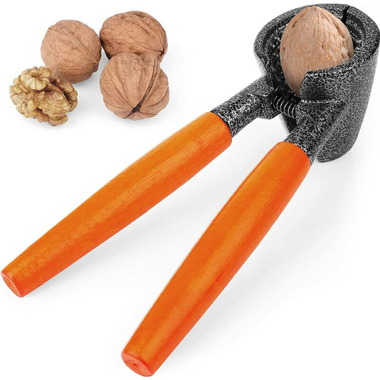 Hazelnut breaking down heavy cracking tool for nuts with walnuts in walnuts opening tool with wooden handle for nuts nut filberts almond nuts