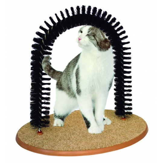 Noname - 2 in 1 Scratching Post and Scratching Post - Non-slip base, arch-shaped scratching post + 1 bag of catnip