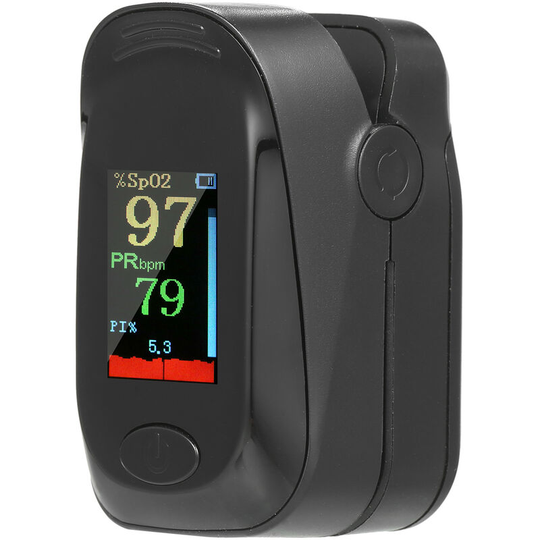 Fingertip Pulse Oximeter Oxygen Saturation Monitor Measuring SpO2 & Pulse Rate Rotatable oled Display with Lanyard