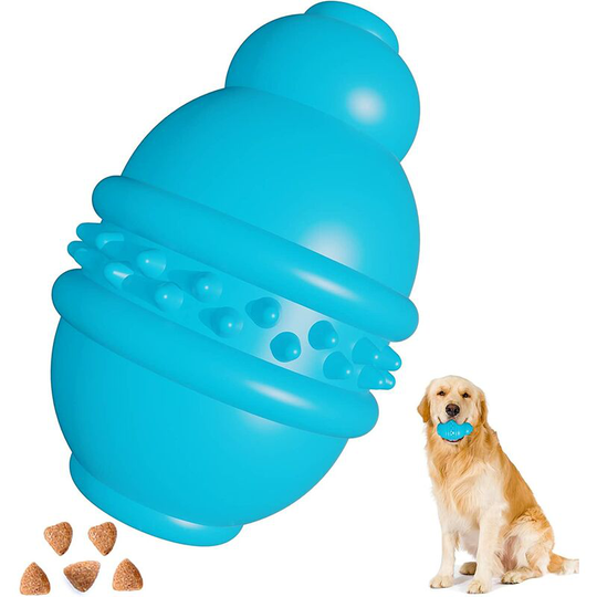 Dog Chew Toy - Aggressive Chew Toy - Chew / Hunt / Fetch / Teeth Cleaning / Leakage - Natural Rubber