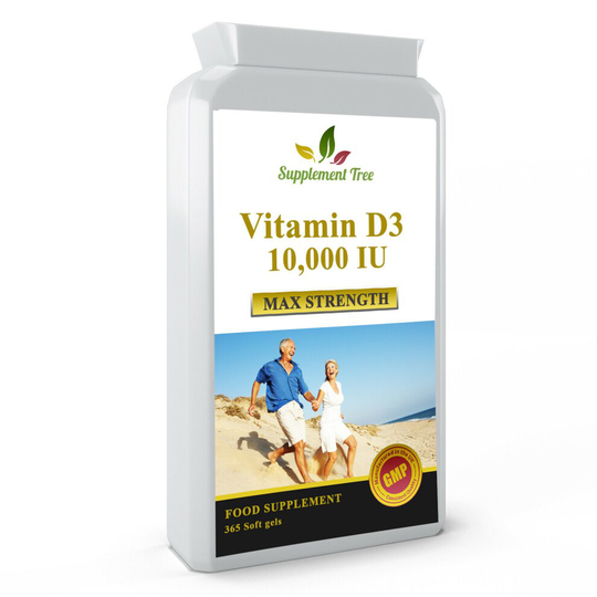 Vitamin D3 10000iu 365 Soft Gel capsules High Strength Vit d