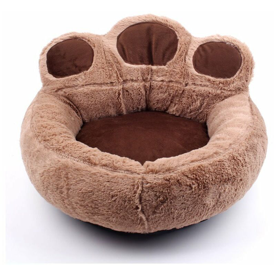 Triom dog basket - dog bed - cushion - dog basket - paw shape - brown s