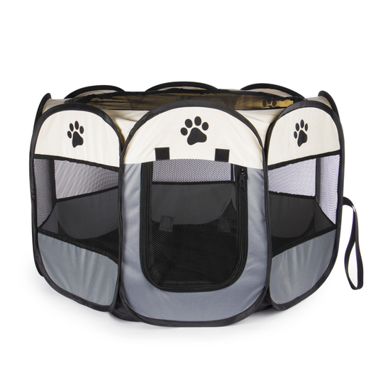 Portable Pet Playpen Pop Up Play Pen For Small Dogs, Puppies & Kittens Pukkr
