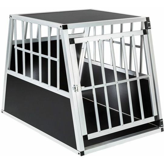 Dog crate standard shape single - dog cage, puppy crate, dog travel crate - black