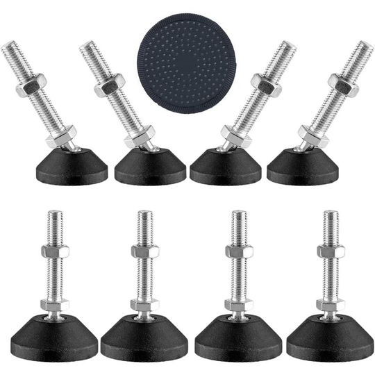 Heguyey - 8 pieces leveling feet 50*M8, adjustable furniture feet, artificial foundation furniture legs, adjustable direction, adjusting pin,