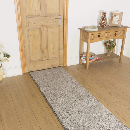 Baltzell Shaggy Silver Grey Indoor/Outdoor Rug