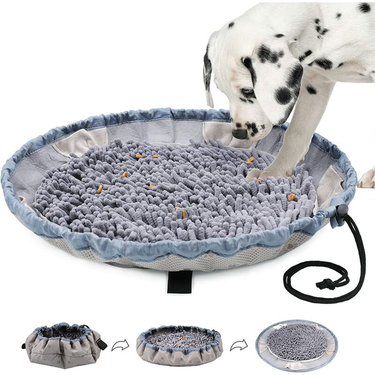 Gdrhvfd - Dog Snuffle Mat Snuffle Mat, Dog Trainer Mat Portable Washable Dog Interactive Puzzle Toys Snuffle Feeding Mat Slow Feeding Toy For Stress