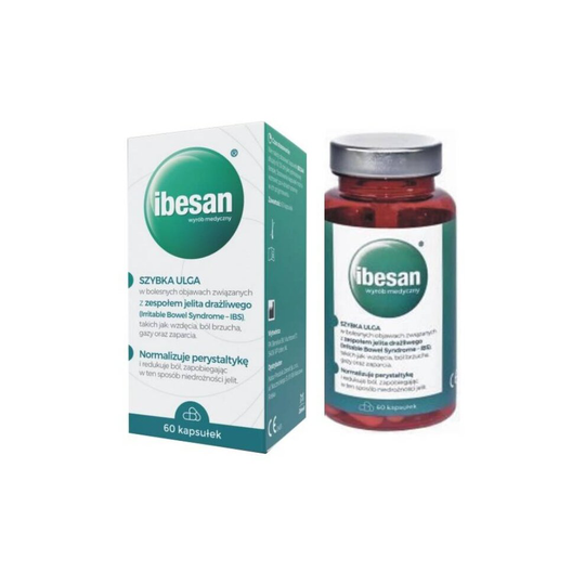 IBESAN 60 caps Bloating Quick Relief Painful IBS Syndrome