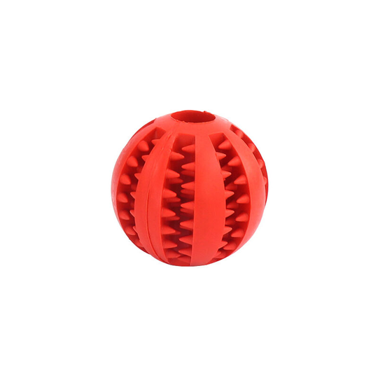 Betterlifegb - 1 toy dog balls, dog chewing ball rubber cleaning non-toxic teeth resistant to toy bites, interactive drive toy ball iq puzzle for
