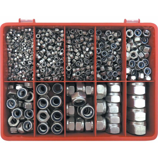Qualfast - Metric Nylon Insert Nut Kit A2 AVG-890PC