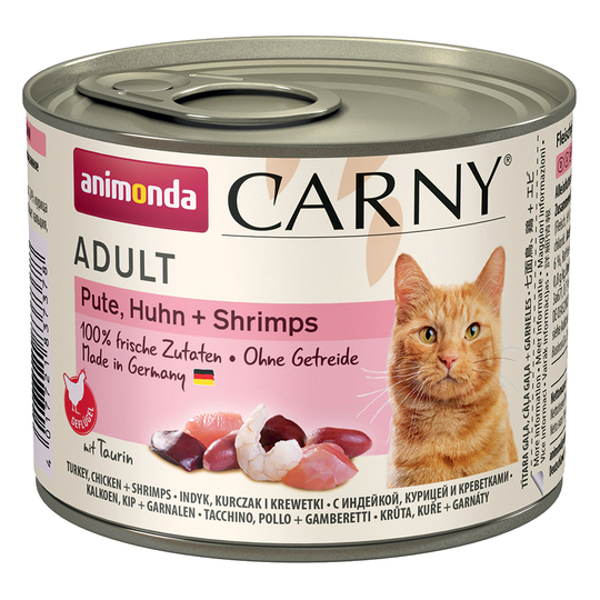 Animonda Carny Adult Saver Pack 24 x 200g - Turkey, Chicken & Shrimp