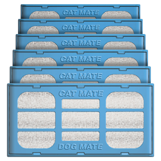 Cat Mate Pet Fountain Replacement Filters - 6 Pack
