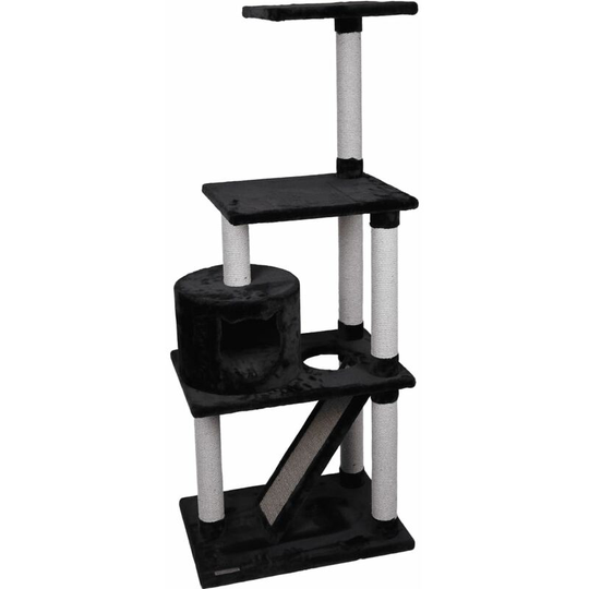 Cat Scratching Tree Forza Black 60x40x151.5 cm Flamingo Black
