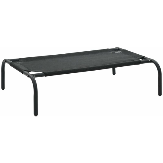 Elevated Dog Bed Black s Textilene VD07217 - Hommoo
