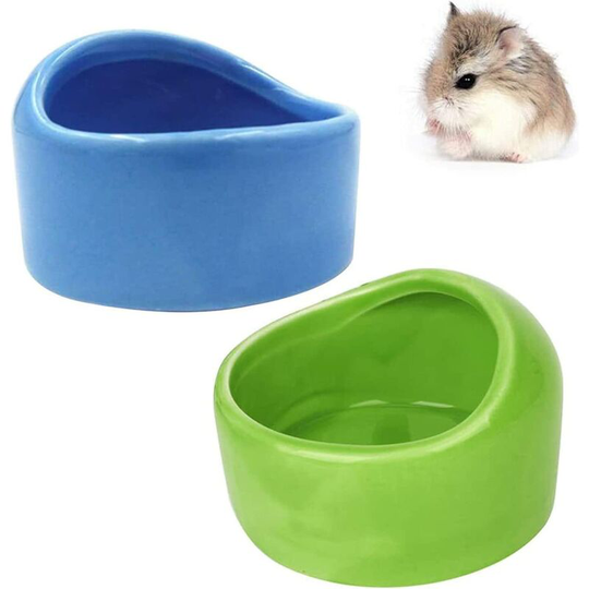 Pieces Ceramic Hamster Bowls Ceramic Bowl Ceramic Hamster Bowls Suitable for Small Animals Hamster Bowl, Squirrel, Feeder, Feeding Basin