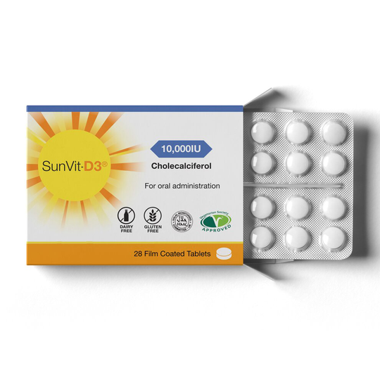 Vitamin D3 10,000IU 28 Tablet Pack - High Strength Immune Support