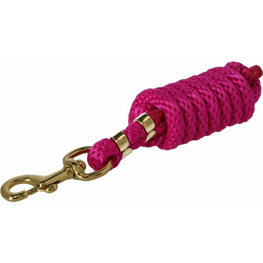 Topaz Horse Lead Rope (1.8m) (Raspberry) - Raspberry - Shires