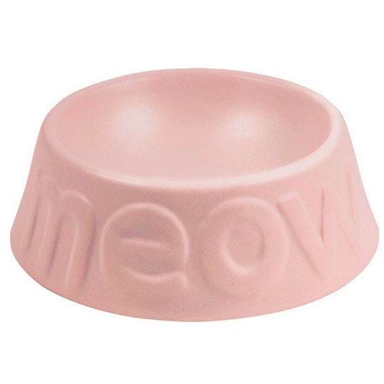 Ancol Ceramic Pink Cat Bowl Cat Feeding Bowl for water or food Sturdy Design