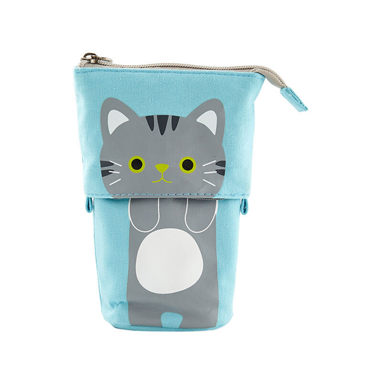 Pencil Pouch Standing Pen Holder Cute Pencil Bags Stand Up Pen Case 1PCS
