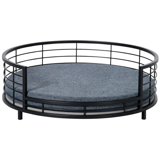 Cot in Grey/Black