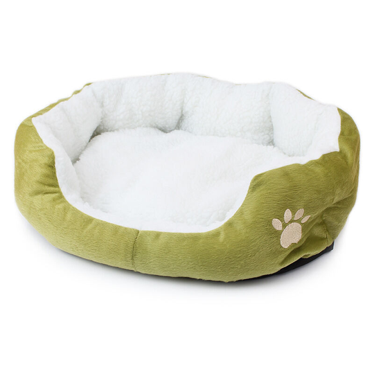 Round Shape Dimple Fleece Nesting Dog Cave Bed Pet Cat Bed for Cats and Small Dogs