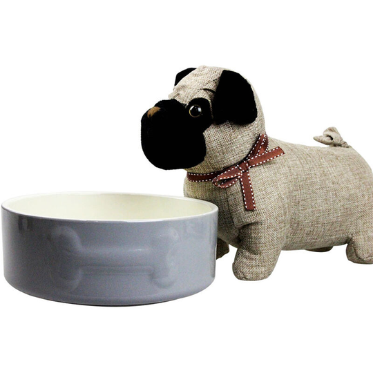 Colour Mix Dog Bowl (15cm) (Grey) - Grey - Mason Cash