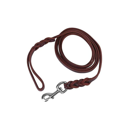 Perle Rare - Leather Puppy Training Leash for Medium and Large Dogs (1.5m)