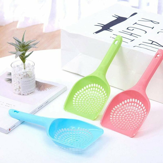 Set of 3 large plastic shovels for cats and cats