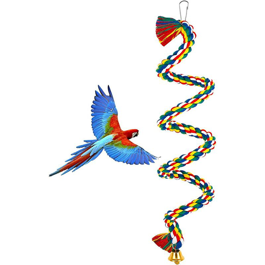 Perle Rare - Bird toys, bird rope toy is suitable for small and medium-sized parrot birds, parrot chew toy has great flexibility, and parrot toy can