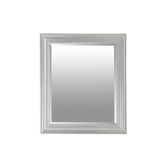 Som Framed Wall Mounted Accent Mirror in Silver